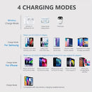 Base carregadora sem fio de 30 W para iPhone 15, 14, 13, 12 Pro Max X, Samsung, Xiaomi, carregadores Qi, estação de carregamento rápido por indução