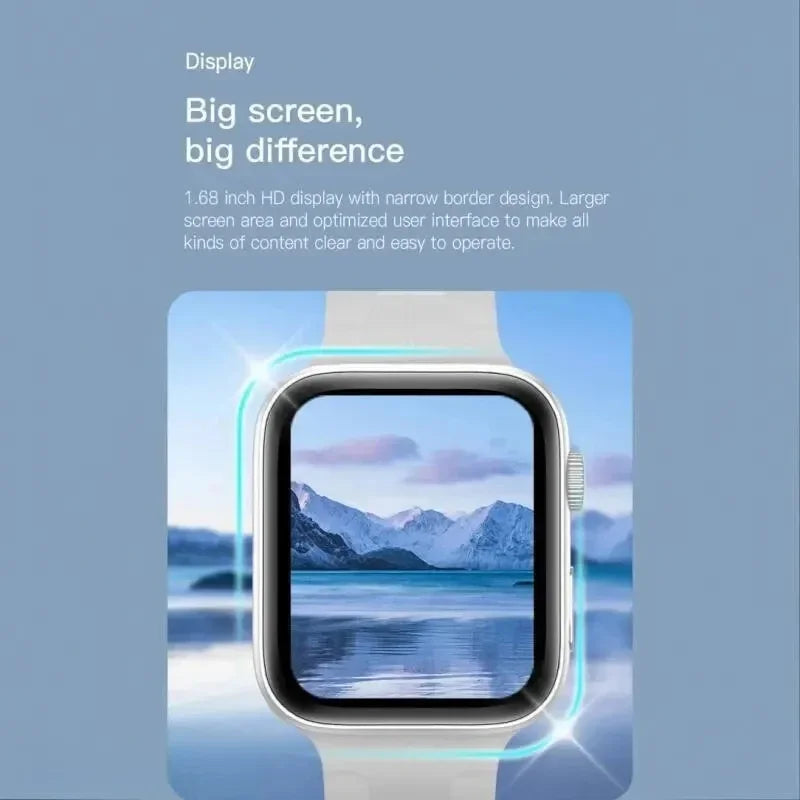 Smartwatch 2025 – Tela 1,73", Bluetooth, Chamadas e Monitoramento de Saúde (Android/iOS, Unissex)