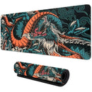 Mousepad Gamer Dragon XXL – Superfície de Tecido Rápida e Antiderrapante (900x400mm / 700x300mm)